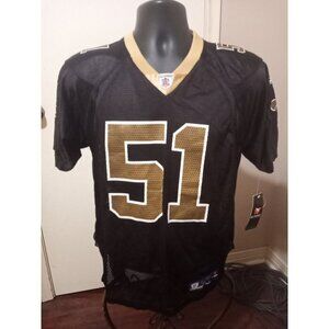 New NWT Boys Jonathan Vilma Reebok New Orleans Saints #51 Jersey Large 14-16 NFL